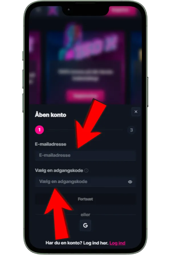 Fyll i personuppgifter