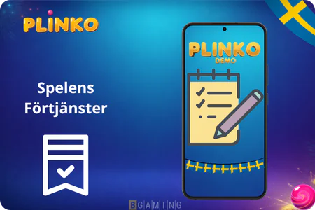 Plinkosverige DEMO rew Spelens förtjänster